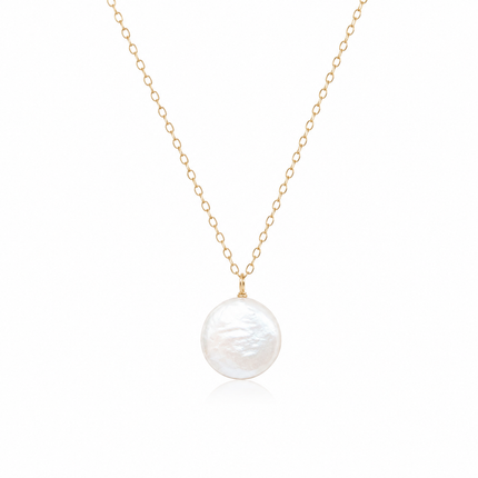 Freshwater Coin Pearl Necklace