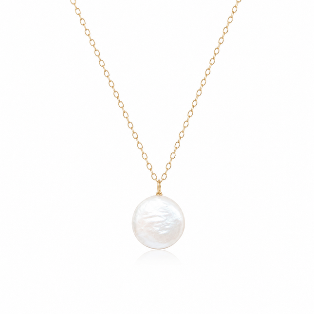 Freshwater Coin Pearl Necklace