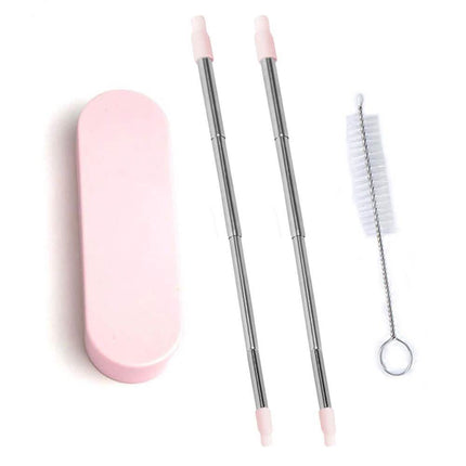 Collapsable Telescopic Reusable Drinkable Straw