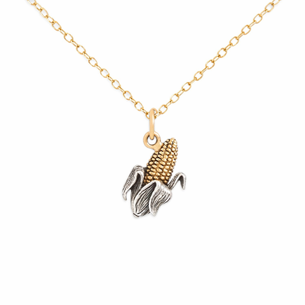 Mixed Metal Corn Necklace