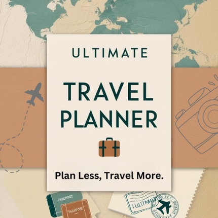 Ultimate Travel Planner | 33 Pages | Printable & Editable