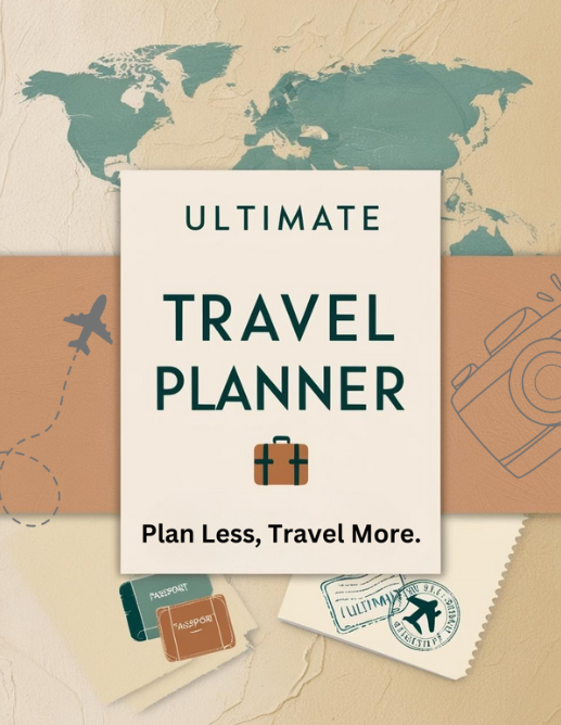 Ultimate Travel Planner | 33 Pages | Printable & Editable