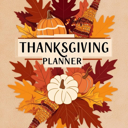 Thanksgiving Planner Printable - 65 Page Canva Template