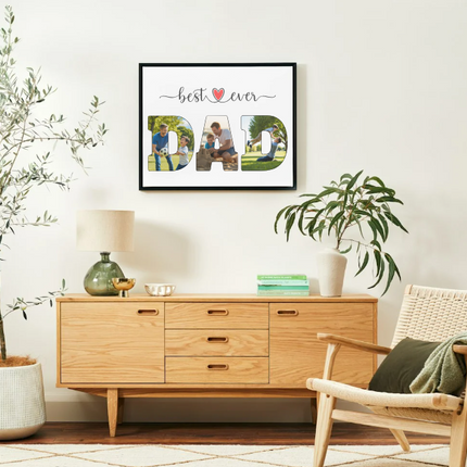 Best Ever Dad Photo Canva Template – Editable Father’s Day Gift