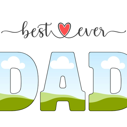 Best Ever Dad Photo Canva Template – Editable Father’s Day Gift