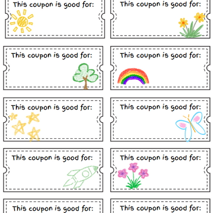 DIY Dad Coupon Book – Printable, Editable