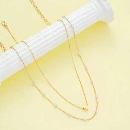 3pcs Heart Necklace & Bracelet Set for Women