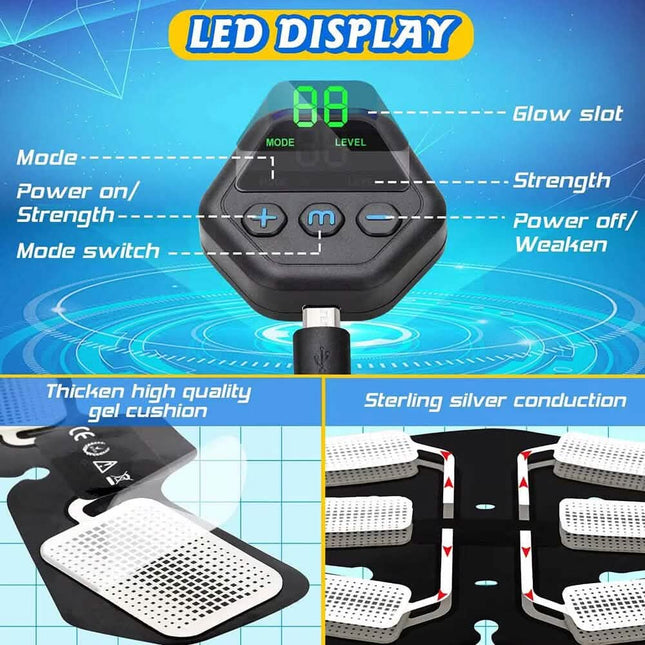 Display Abdominal Patch Fitness Apparatus Home Muscle Fitness