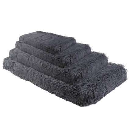 Dog Bed Soft Plush Cushion Cozy Warm Pet Crate Mat Dog Carpet