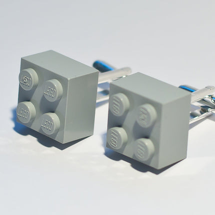 Gray LEGO Brick Cufflinks – For Him & Groomsmen