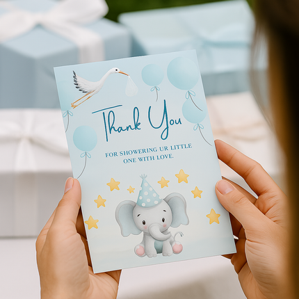 Little Elephant Dreams Baby Shower Printable Bundle