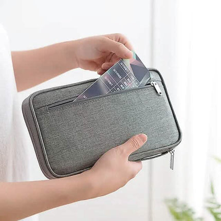 Family Travel Document Organizer Capacious Passport Holder Wallet