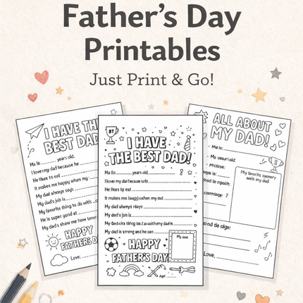 Father’s Day Printable Pack – Instant Download