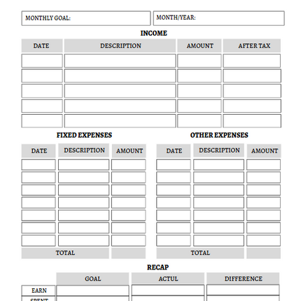 Money Mindset Workbook | 50-Page Budget Planner