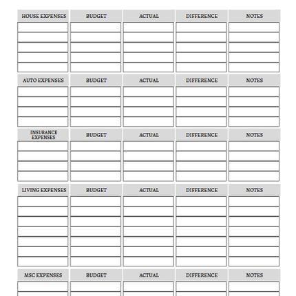 Money Mindset Workbook | 50-Page Budget Planner