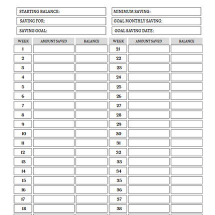 Money Mindset Workbook | 50-Page Budget Planner