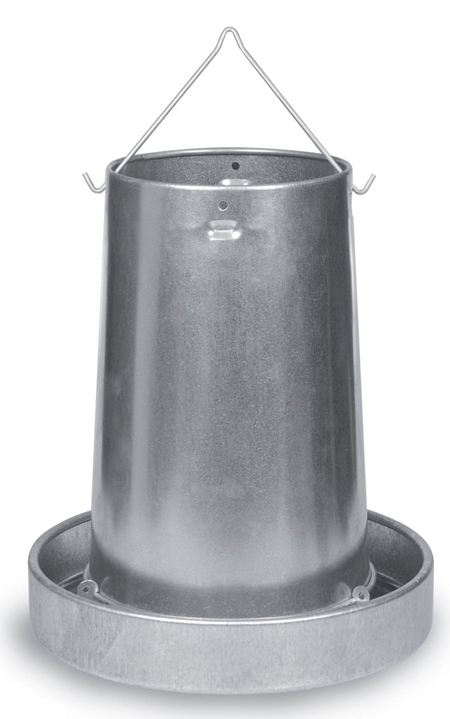 Hanging Galvanized Metal Chicken Feeder & Accessories