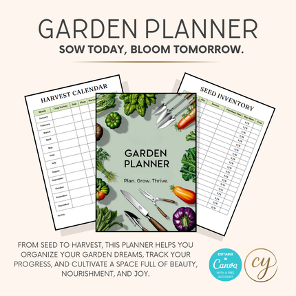 Ultimate Garden Planner – 40+ Page Canva Template