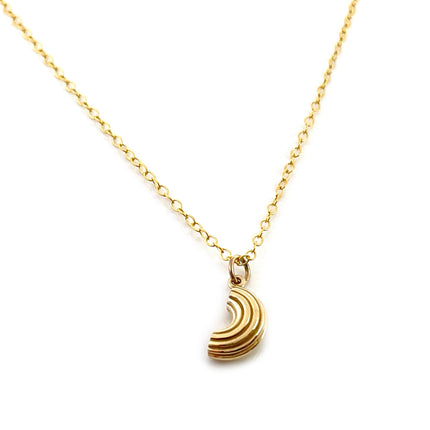 Macaroni Noodle Gold Filled Necklace