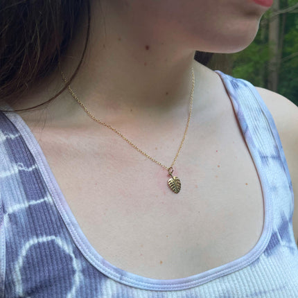 Monstera Delicioso Plant Addict 14k Gold Filled Necklace