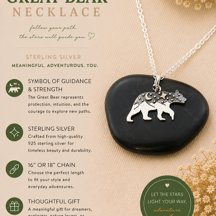 The Great Bear Necklace - Sterling Silver Jewelry - California Jewelry