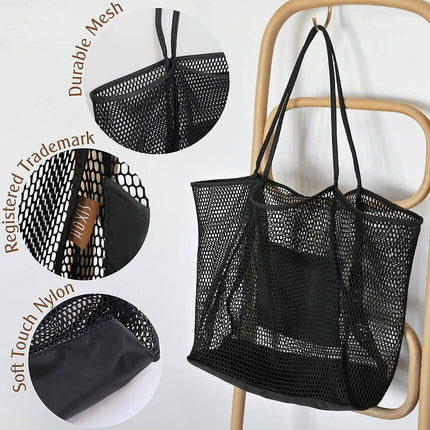 HOXIS Mesh Beach Tote Women's Shoulder Bag