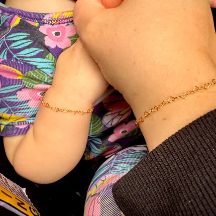 Little Heart Bracelet - Sterling Silver or 14k Gold Fill
