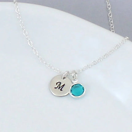Girls Birthstone Earrings • Swarovski Crystal Drops