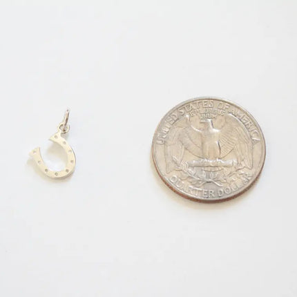 Tiny Horseshoe Necklace – Sterling Silver Charm on 18" Chain