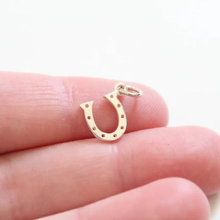 Tiny Horseshoe Necklace – Sterling Silver Charm on 18" Chain