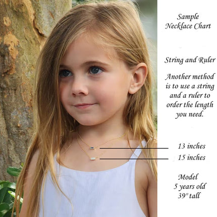 Girls Freshwater Pearl Necklace – Sterling Silver or 14k Gold Filled