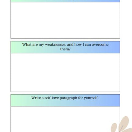 Self-Love Journal | 30 Pages | Printable & Editable