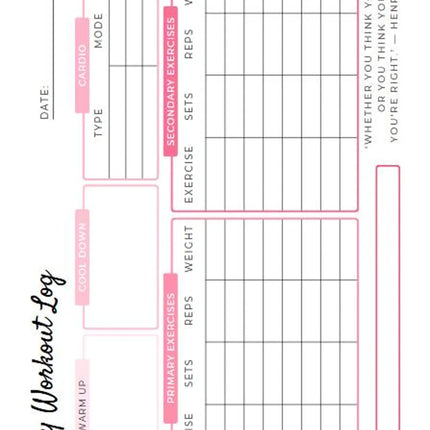 Ultimate Fitness & Health Planner | 64 Pages