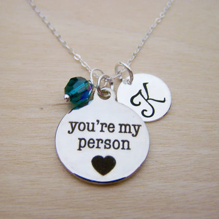 You're My Person Personalized Sterling Silver Necklace
