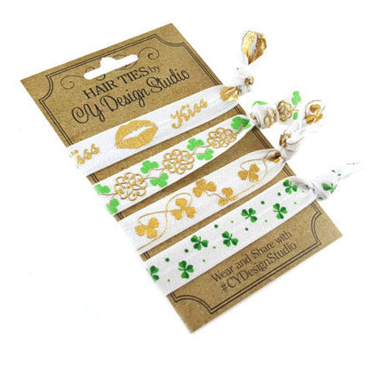 St. Patrick's Day Hair Ties Set