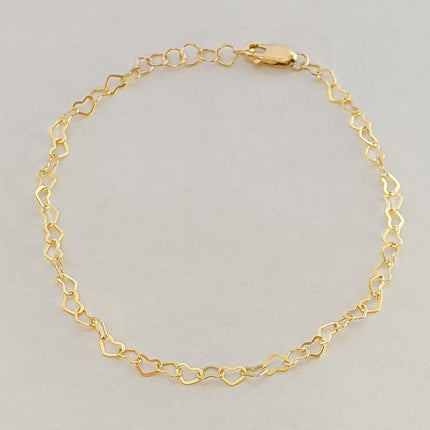 Little Heart Bracelet - Sterling Silver or 14k Gold Fill