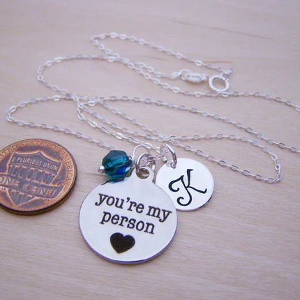 You're My Person Personalized Sterling Silver Necklace