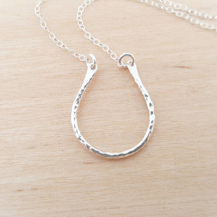 Horseshoe Necklace – Sterling Silver Lucky Charm Jewelry