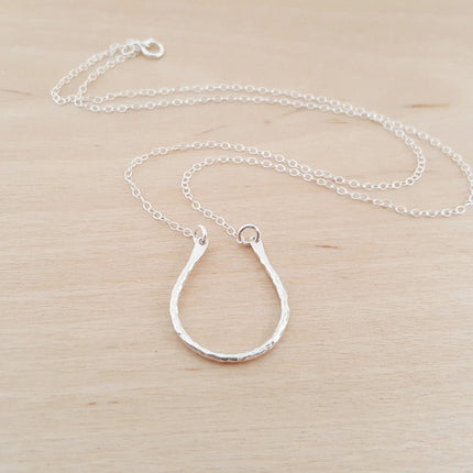 Horseshoe Necklace – Sterling Silver Lucky Charm Jewelry