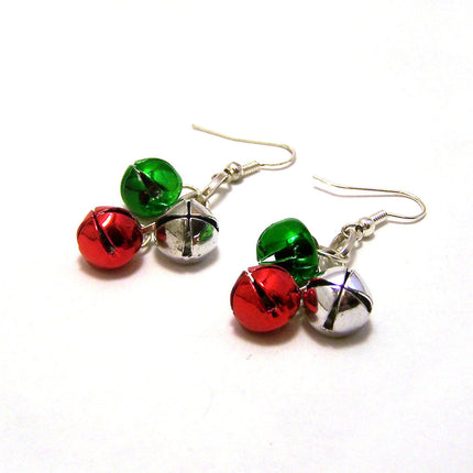 Jingle Bell Holiday Sterling Silver Earrings