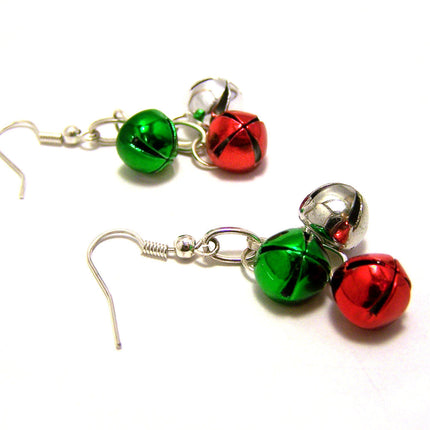 Jingle Bell Holiday Sterling Silver Earrings