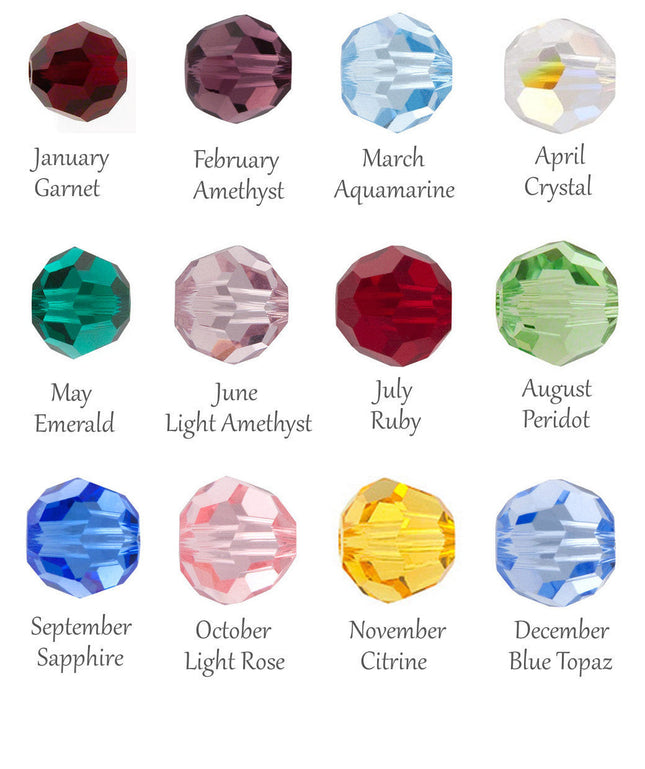 Add a Swarovski® Birthstone Crystal – Gold Filled or Sterling Silver