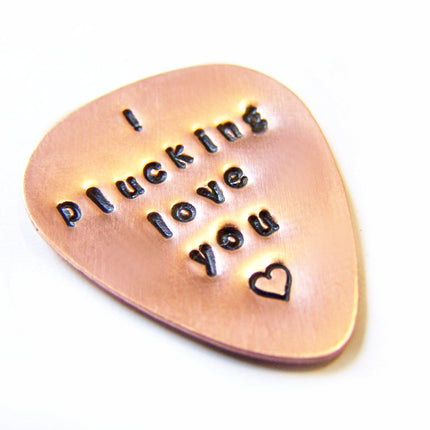 I Plucking Love You  Guitar Pick / Gift for Him