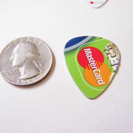 Upcycled Credit Card Guitar Pick Pack of 10 Recycled / Gift for Him