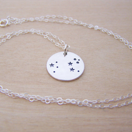 Leo Constellation Sterling Silver Necklace