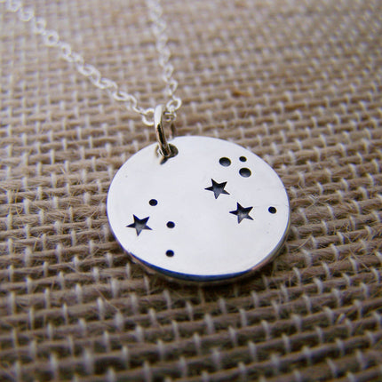 Leo Constellation Sterling Silver Necklace