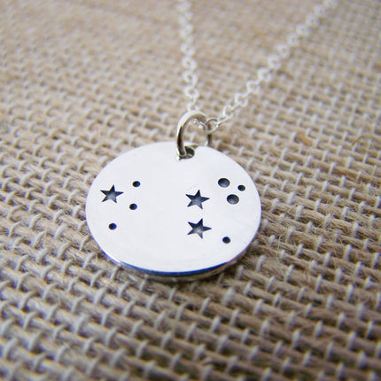 Leo Constellation Sterling Silver Necklace