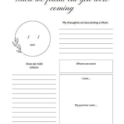 Editable Baby Memory Book | Digital Baby Keepsake for First 5 Years