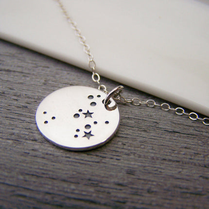 Sagittarius Constellation Sterling Silver Necklace