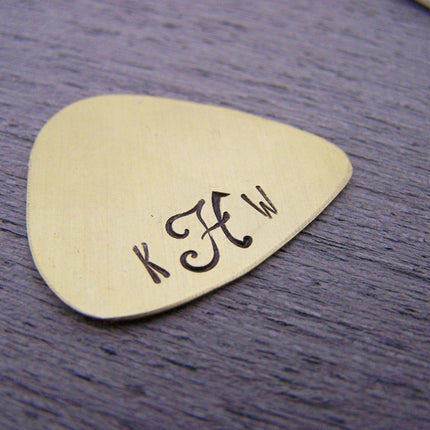 Script Monogrammed Initial Personalized Guitar Pick